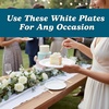 image:imageBlue Sky 100 Count Disposable Plastic Plates 6Inch White