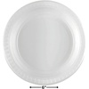 image:imageBlue Sky 6 Inch White Plastic Plates  100 Count Disposable Plastic Plates Microwave Safe Perfect for Birthday Parties Weddings Banquets Picnics and Everyday Use