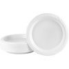 image:imageBlue Sky 6 Inch White Plastic Plates  400 Count Disposable Plastic Plates Microwave Safe Perfect for Birthday Parties Weddings Banquets Picnics and Everyday Use