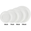 image:imageBlue Sky 9 Inch White Plastic Plates  200 Count Disposable Plastic Plates Microwave Safe Perfect for Birthday Parties Weddings Banquets Picnics and Everyday Use
