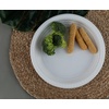image:imageBlue Sky 9 Inch White Plastic Plates  200 Count Disposable Plastic Plates Microwave Safe Perfect for Birthday Parties Weddings Banquets Picnics and Everyday Use