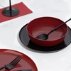 image:imagePARTY BARGAINS Disposable Plastic Bowls 16 oz Round Serving and Salad Bowls Cranberry Red 20 Pack Party Bowls for Desserts Snacks Catering Weddings and Events