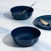 image:imagePARTY BARGAINS Disposable Plastic Bowls 16 oz Round Serving and Salad Bowls Navy Blue 20 Pack Party Bowls for Desserts Snacks Catering Weddings and Events