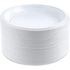 image:imageBlue Sky 6 Inch White Plastic Plates  100 Count Disposable Plastic Plates Microwave Safe Perfect for Birthday Parties Weddings Banquets Picnics and Everyday Use