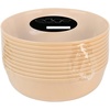 image:imagePARTY BARGAINS 16oz Disposable Edge Bowls 10 Pack Beige Round Plastic Kitchenware Dish Bowl Container Perfect for Mixing Preparing Serving Storing Foods Dishes Desserts
