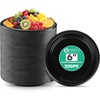 image:imagePARTY BARGAINS 6 Inch Disposable Plastic Plates 200 Pack Black Dessert Plates Appetizer Plates Microwave Safe Party Plates Lightweight Disposable Plates for Parties Catering and Events