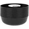 image:imagePARTY BARGAINS Disposable Plastic Bowls 16 oz Round Serving and Salad Bowls Black 20 Pack Party Bowls for Desserts Snacks Catering Weddings and Events