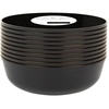 image:imagePARTY BARGAINS Disposable Plastic Bowls 16 oz Round Serving and Salad Bowls Black with Gold Rim 10 Pack Party Bowls for Desserts Snacks Catering Weddings and Events