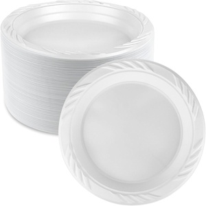 image:imageBlue Sky 100 Count Disposable Plastic Plates 6Inch White