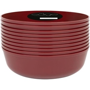 image:imagePARTY BARGAINS Disposable Plastic Bowls 16 oz Round Serving and Salad Bowls Cranberry Red 10 Pack Party Bowls for Desserts Snacks Catering Weddings and Events