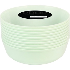 image:imagePARTY BARGAINS Disposable Plastic Bowls 16 oz Round Serving and Salad Bowls Mint Green 10 Pack Party Bowls for Desserts Snacks Catering Weddings and Events