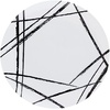 image:imagePARTY BARGAINS 10 Brush Strokes Collection Dinner Plates 20 Pack White PlateBlack Brush Disposable Plastic Tableware Plates for Birthday Parties Banquet Formal Events
