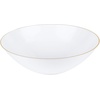 image:imagePARTY BARGAINS 16oz Disposable Organic Collection Round Bowls 10 Pack White with Gold Rim Elegant Plastic Dish Bowl Containers Dishware for Storing Serving Snacks Desserts Fruits Appetizer