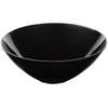 image:imagePARTY BARGAINS 6oz Disposable Organic Collection Round Bowls 20 Pack Black with Gold Rim Elegant Plastic Dish Bowl Containers for Storing