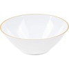 image:imagePARTY BARGAINS 6oz Disposable Organic Collection Round Bowls 20 Pack White with Gold Rim Premiumquality amp Elegant Plastic Dish Bowl Containers Dishware for Storing Serving