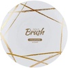 image:imagePARTY BARGAINS 6 Brush Strokes Collection Bread n Butter Plates 20 Pack White PlateGold Brush Disposable Plastic Tableware Plates for Birthday Parties Banquet Formal Events