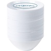 image:imagePARTY BARGAINS 6oz Disposable Organic Collection Round Bowls 50 Pack White Premiumquality amp Elegant Plastic Dish Bowl Containers Dishware for Storing Serving