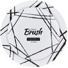 image:imagePARTY BARGAINS 75 amp 10 Combo Disposable Brush Strokes Collection Salad amp Dinner Plates 64 Pack White PlateBlack Brush Plastic Dinnerware Plates Perfect for Banquet Formal Events