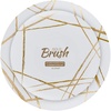 image:imagePARTY BARGAINS 75 amp 10 Combo Disposable Brush Strokes Collection Salad amp Dinner Plates 64 Pack White PlateGold Brush Plastic Dinnerware Plates Perfect for Banquet Formal Events