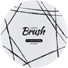 image:imagePARTY BARGAINS 9 Brush Strokes Collection Lunch Plates 10 Pack White PlateBlack Brush Disposable Plastic Tableware Plates for Birthday Parties Banquet Formal Events