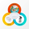image:imageBlue Sky 12 oz white disposable plastic bowls heavy duty plates12 Oz