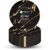 image:imagePARTY BARGAINS 10 Gold Stroke Collection Disposable Dinner Plates 20 Pack Black Plastic Table Setting Plates Excellent Dinnerware for Banquet Formal Events