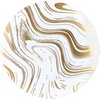 image:imagePARTY BARGAINS 75 Curve Collection Disposable Dinner Plates  10 Pack Heavy Duty White Gold Curve Elegant Tableware Dish Plates for Banquets Catering and Formal Events