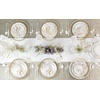image:imagePARTY BARGAINS 75 Curve Collection Disposable Dinner Plates  10 Pack Heavy Duty White Gold Curve Elegant Tableware Dish Plates for Banquets Catering and Formal Events