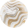 image:imagePARTY BARGAINS 75 Curve Collection Disposable Dinner Plates  20 Pack Heavy Duty Silver Gold Curve Elegant Tableware Dish Plates for Banquets Catering and Formal Events