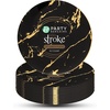 image:imagePARTY BARGAINS 75 Gold Stroke Collection Disposable Lunch Plates 10 Pack Black Plastic Table Setting Plates Excellent Dinnerware for Banquet Formal Events