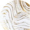 image:imagePARTY BARGAINS 75 amp 10 Curve Collection Disposable Dinner Plates Combo  64 Pack Heavy Duty White Gold Curve Elegant Tableware Dish Plates for Banquets Catering and Formal Events