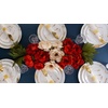 image:imagePARTY BARGAINS 9 Gold Stroke Collection Disposable Lunch Plates 10 Pack White Plastic Table Setting Plates Excellent Dinnerware for Banquet Formal Events