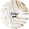 image:imagePARTY BARGAINS 10 Curve Collection Disposable Dinner Plates  10 Pack Heavy Duty White Gold Curve Elegant Tableware Dish Plates for Banquets Catering and Formal Events