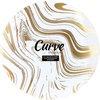 image:imagePARTY BARGAINS 75 Curve Collection Disposable Dinner Plates  10 Pack Heavy Duty White Gold Curve Elegant Tableware Dish Plates for Banquets Catering and Formal Events