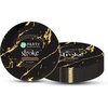 image:imagePARTY BARGAINS 75 Gold Stroke Collection Disposable Lunch Plates 10 Pack Black Plastic Table Setting Plates Excellent Dinnerware for Banquet Formal Events