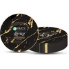 image:imagePARTY BARGAINS 9 Gold Stroke Collection Disposable Lunch Plates 10 Pack Black Plastic Table Setting Plates Excellent Dinnerware for Banquet Formal Events