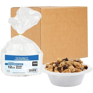 image:imageBlue Sky 12 oz white disposable plastic bowls heavy duty plates12 Oz