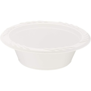 image:imageBlue Sky 12 oz white disposable plastic bowls heavy duty platesWhite