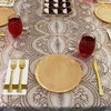 image:imagePARTY BARGAINS 106 Disposable Beige Plates 10 Pack Heavy Duty Plastic Edge Collection Tableware Dish Platter Dinnerware Table Setting Plates for Catering Events