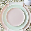 image:imagePARTY BARGAINS 106 Disposable Pink Plates 10 Pack Heavy Duty Plastic Edge Collection Tableware Dish Platter Dinnerware Table Setting Plates for Catering Events