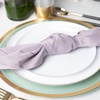 image:imagePARTY BARGAINS 106 Disposable Plastic Plates  Heavy Duty Dinner Plates for Weddings Parties Catering Banquets Events Elegant Edge Collection Party Plates White with Gold Rim 10 Pack