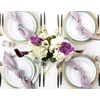 image:imagePARTY BARGAINS 106 Disposable Plastic Plates  Heavy Duty Dinner Plates for Weddings Parties Catering Banquets Events Elegant Edge Collection Party Plates White with Gold Rim 10 Pack