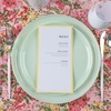 image:imagePARTY BARGAINS 106 Disposable Plastic Plates  Heavy Duty Dinner Plates for Weddings Parties Catering Banquets Events Elegant Edge Collection Party Plates Mint Green 10 Pack