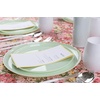 image:imagePARTY BARGAINS 106 Disposable Plastic Plates  Heavy Duty Dinner Plates for Weddings Parties Catering Banquets Events Elegant Edge Collection Party Plates Mint Green 10 Pack