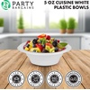 image:imagePARTY BARGAINS 12oz Disposable White Plastic Bowls 200 Pack Microwave Safe Dinnerware