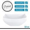 image:imagePARTY BARGAINS 32oz Square Plastic Bowls  5 Pack White Heavy Duty Shatterproof Disposable Fancy Serving Bowls Premium Quality Salad Bowls for Weddings Baby Shower Party SnackWhite  5 Pack