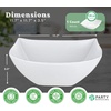 image:imagePARTY BARGAINS 32oz Square Plastic Bowls  5 Pack White Heavy Duty Shatterproof Disposable Fancy Serving Bowls Premium Quality Salad Bowls for Weddings Baby Shower Party SnackWhite  1 Pack