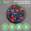 image:imagePARTY BARGAINS 5oz Disposable Black Plastic Bowls 200 Pack Microwave Safe Dinnerware