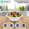 image:imagePARTY BARGAINS 5oz Disposable White Plastic Bowls 200 Pack Microwave Safe Dinnerware