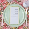 image:imagePARTY BARGAINS 63 Disposable Mint Green Plates10 Pack Heavy Duty Plastic Edge Collection Tableware Dish Platter Dinnerware Table Setting Plates for Catering Events